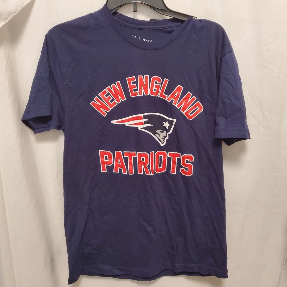 New England‎ Patriots SS T-Shirt Blue NFL Team Apparel Medium